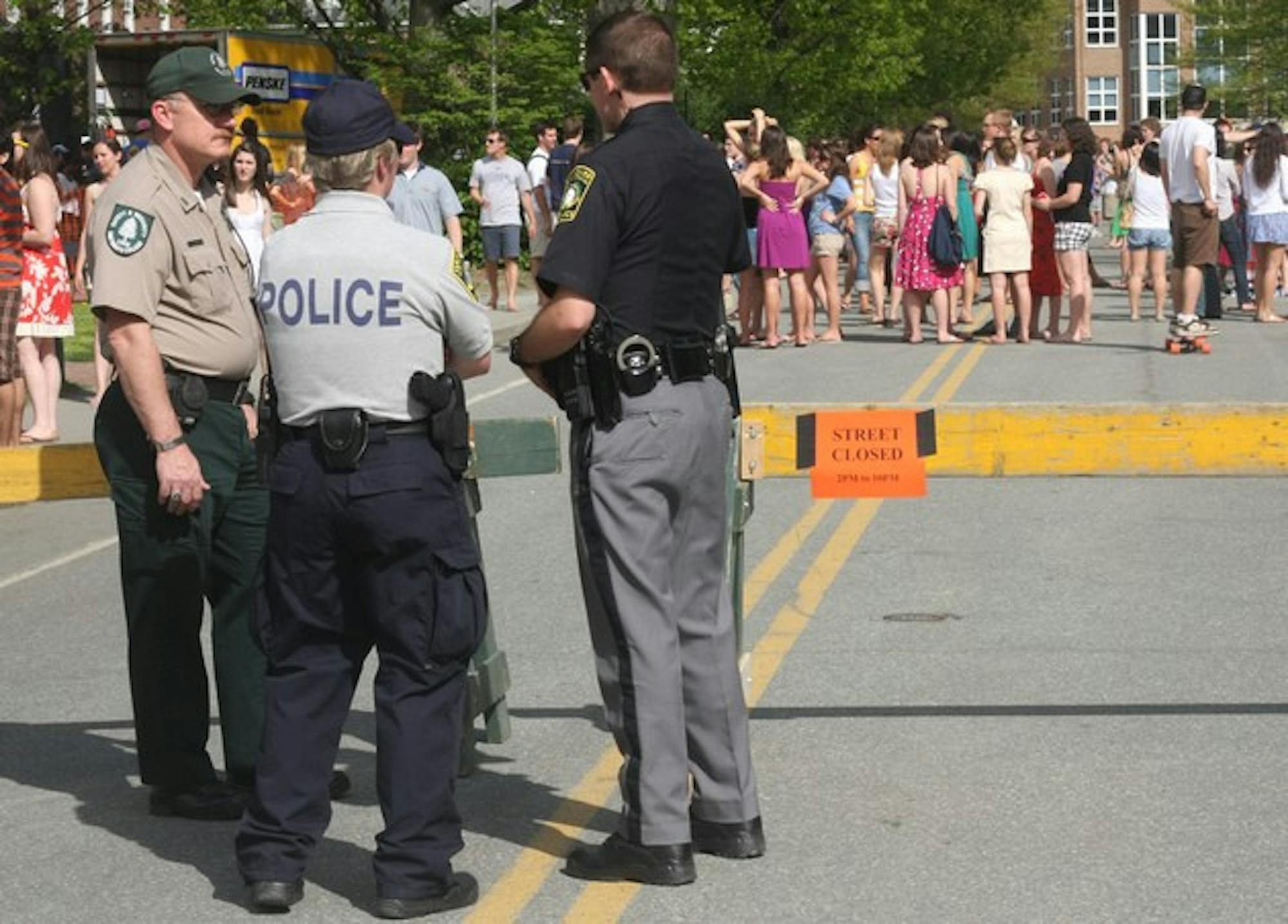 Hanover Police collaborate with Safety and Security to keep students safe at the Block Party