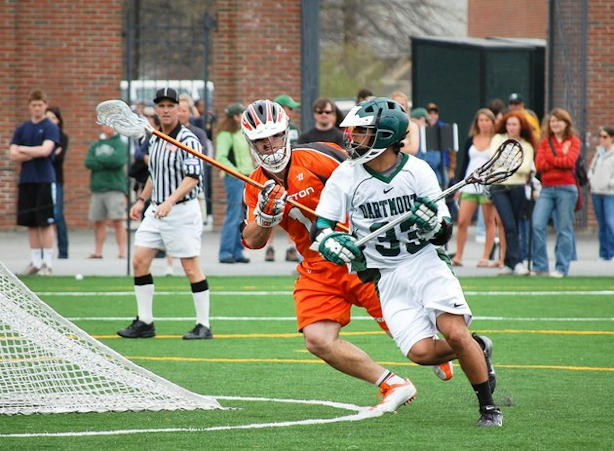 Ari Sussman '10 scored three goals despite being guarded by All-American defenseman Dan Cocoziello.