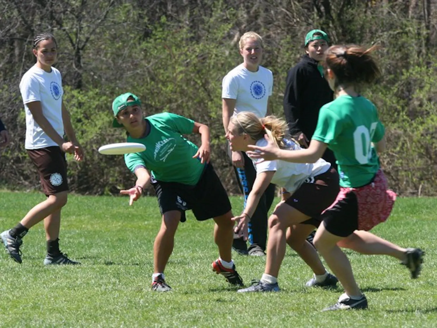 The women's ultimate Frisbee team,