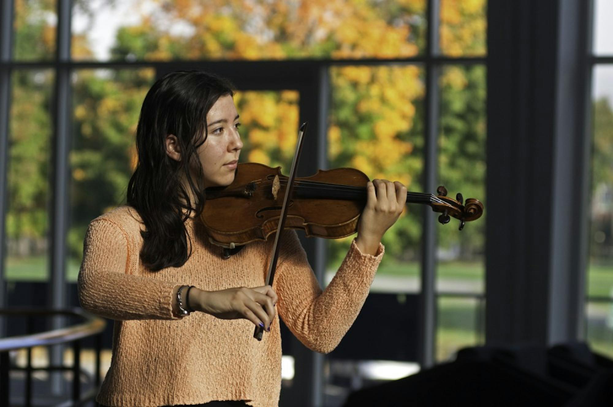 Erica Westenberg ’15, a violinist, is most passionate about chamber music.