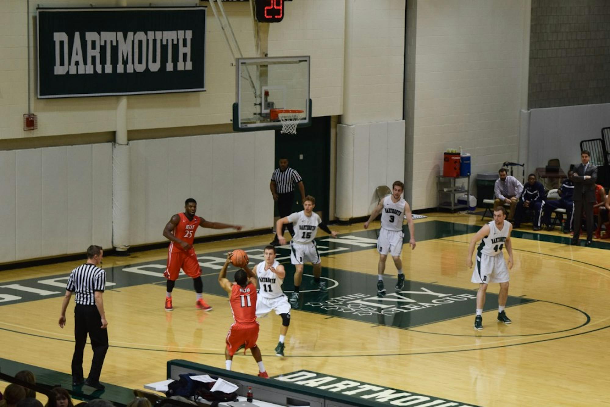 Men’s basketball caught fire in the second half to take down Harvard for the first time in six years. 
