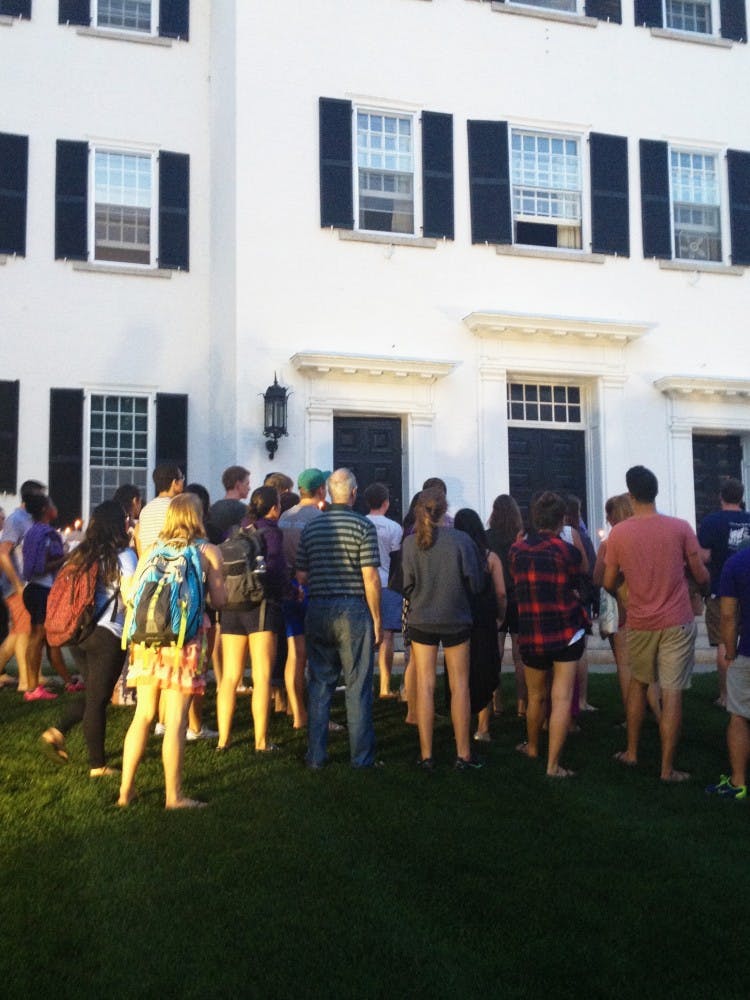 A candlelight vigil concluded Monday's Respect Works programming.