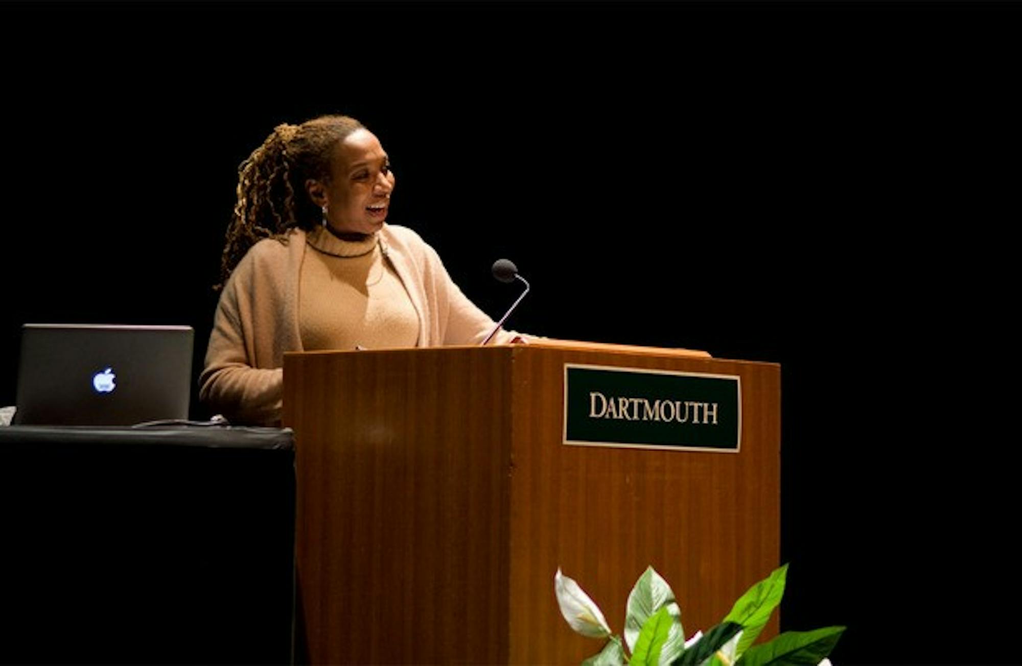 Kimberle Williams Crenshaw gave the keynote address at Monday's Martin Luther King Jr. meeting.