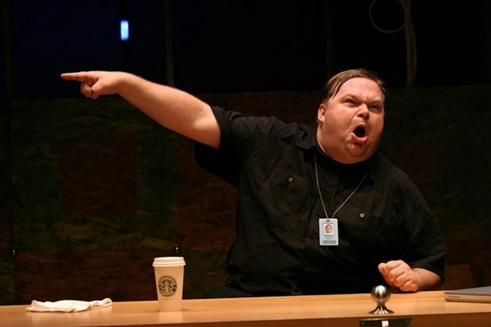Mike Daisey recounts his misadventures as part of his performance.