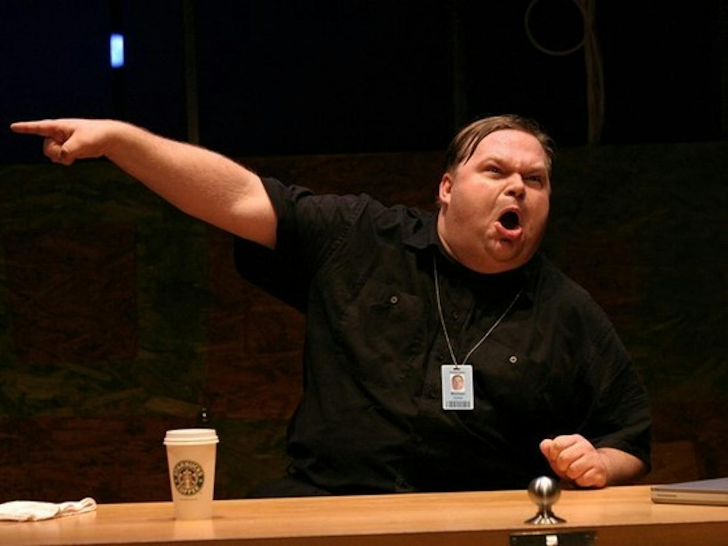 Mike Daisey recounts his misadventures as part of his performance.