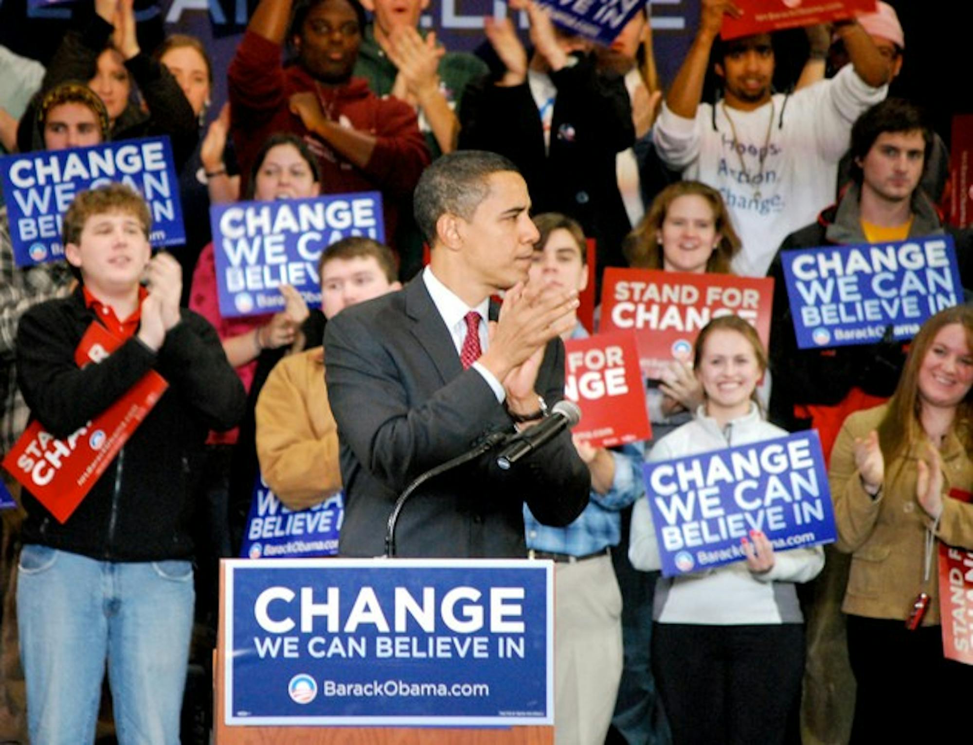 Democratic presidential candidate Senator Barack Obama excited supporters with his economic policy at a Londonderry speech on Thursday.