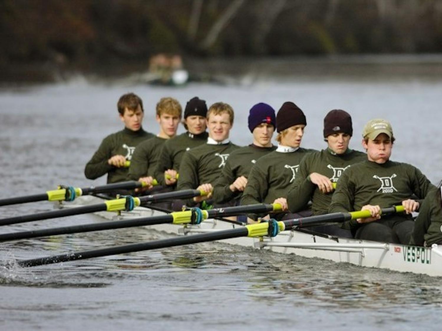The freshman men's lightweight rowers finished eighth and ninth in their races Sunday at the Belly of the Carnegie regatta in Princeton, N.J.
