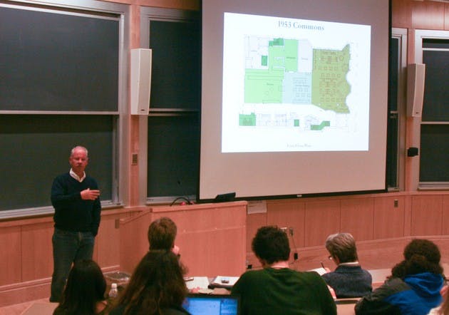 The Student Assembly discusses the College's plans for the Class of 1953 Commons, a new dining and social space to be built on North Maynard Street.