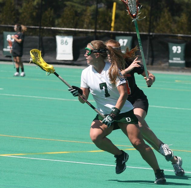 Kristen Barry '08 and the Big Green could not overcome an early deficit.