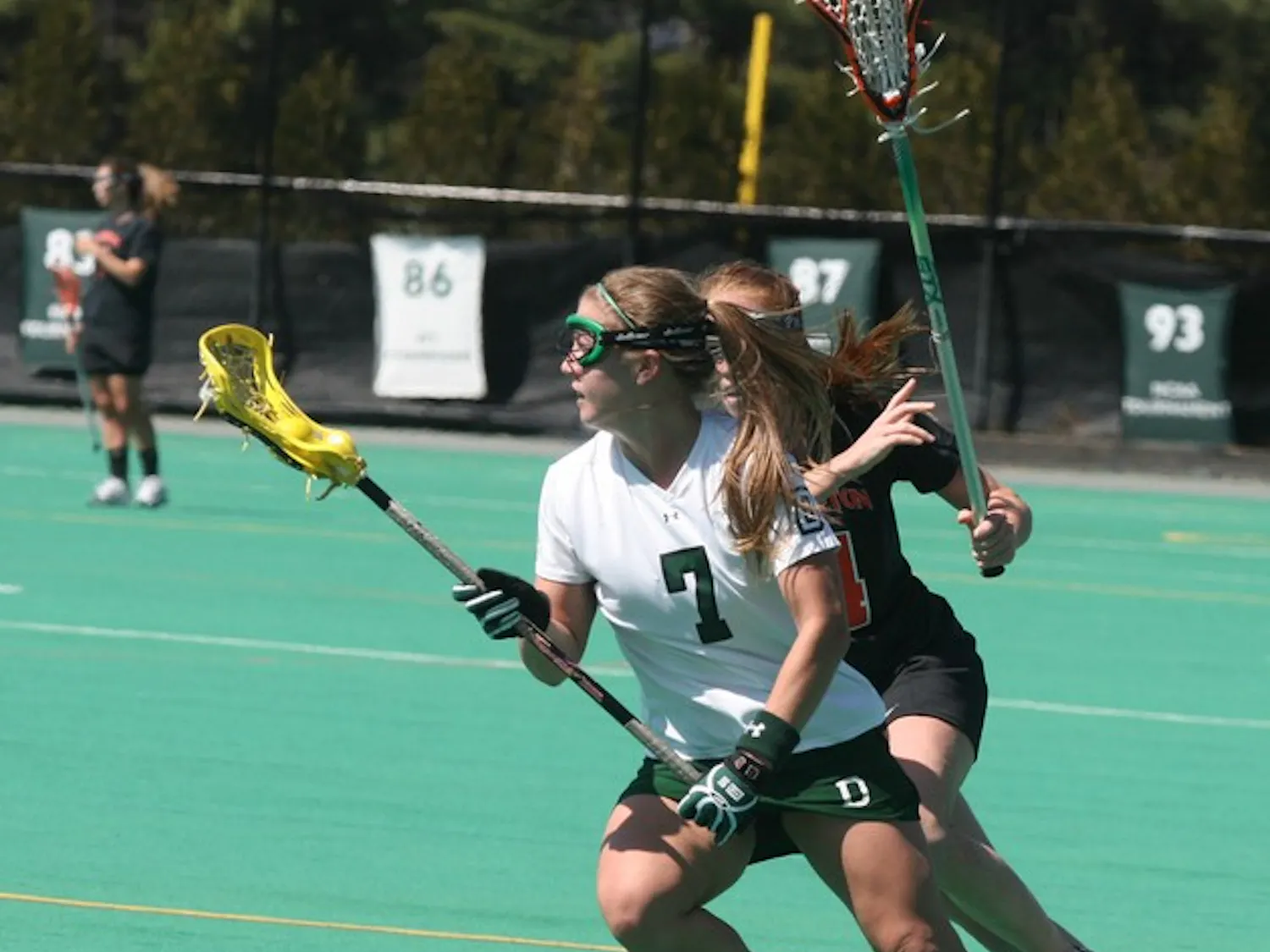 Kristen Barry '08 and the Big Green could not overcome an early deficit.