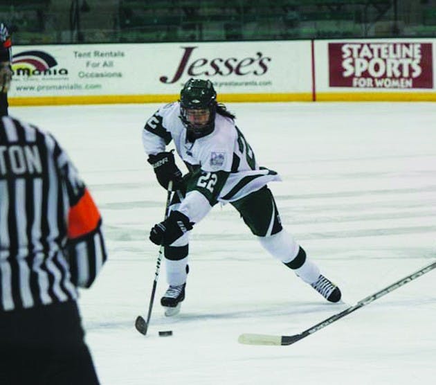 With victories against Yale and Brown Universities this weekend, the Big Green women's hockey team secured a place in the ECAC playoffs this weekend.