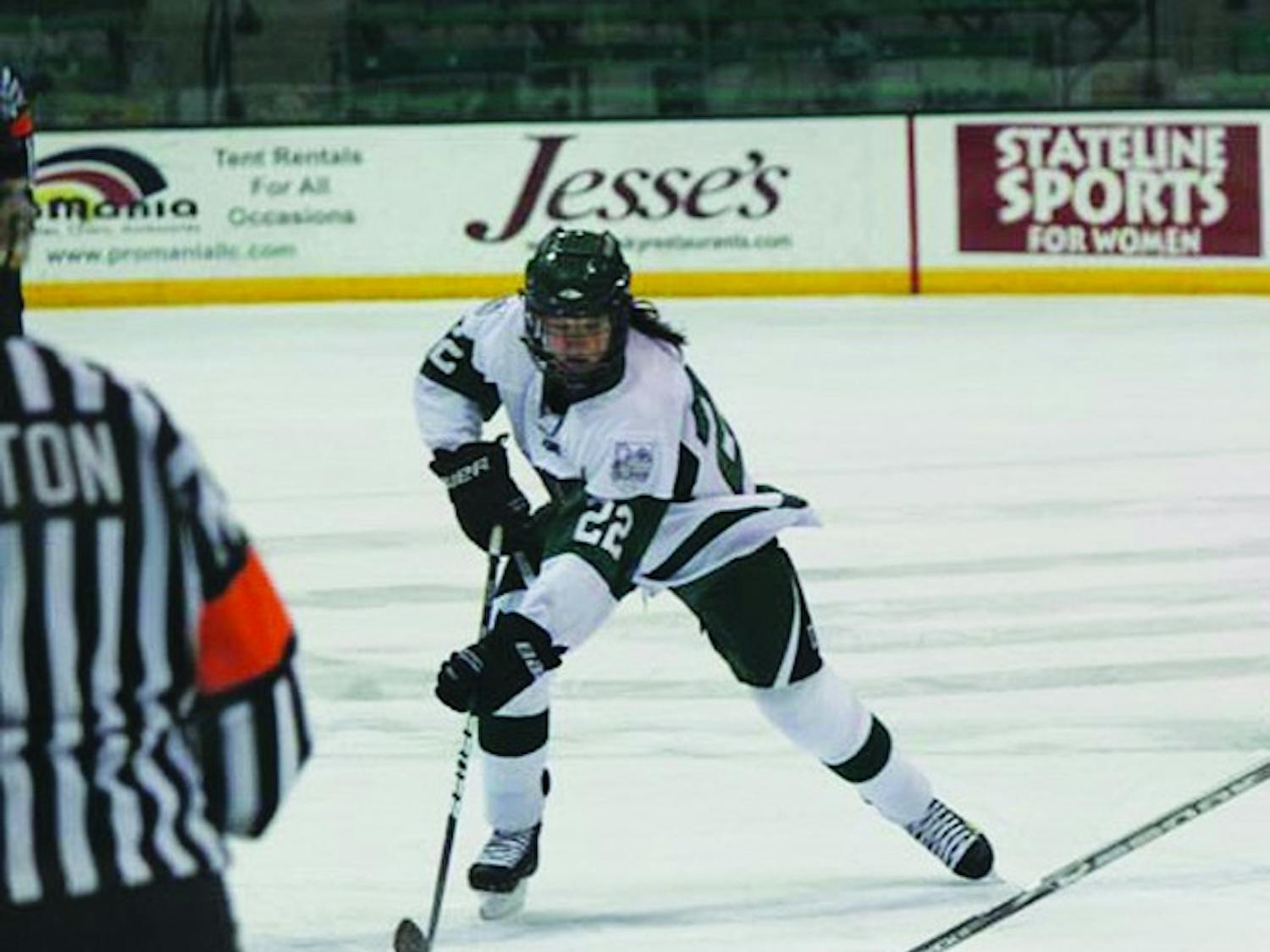 With victories against Yale and Brown Universities this weekend, the Big Green women's hockey team secured a place in the ECAC playoffs this weekend.