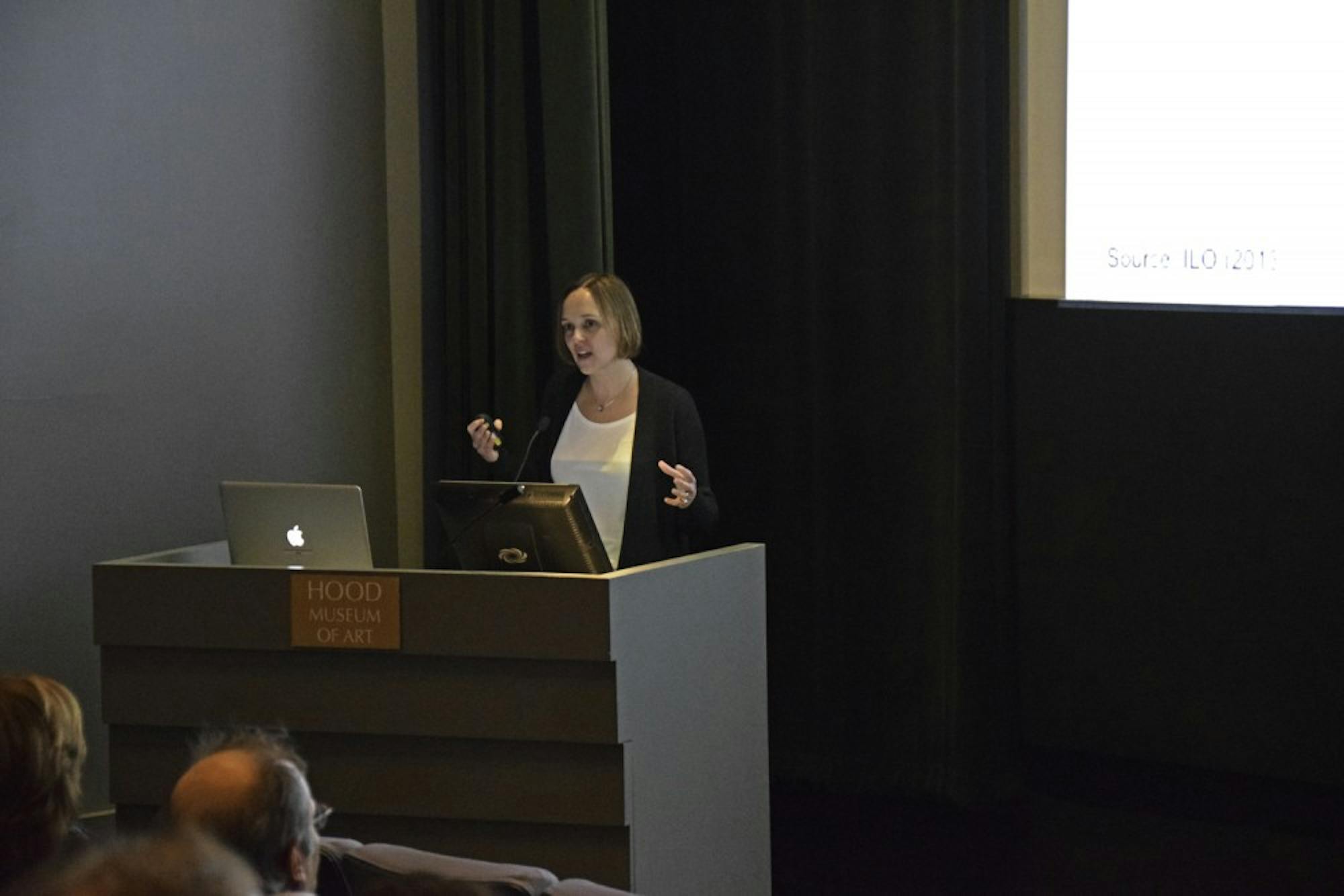 Economics professor Nina Pavcnik gave a lecture on international trade in developing economies. 