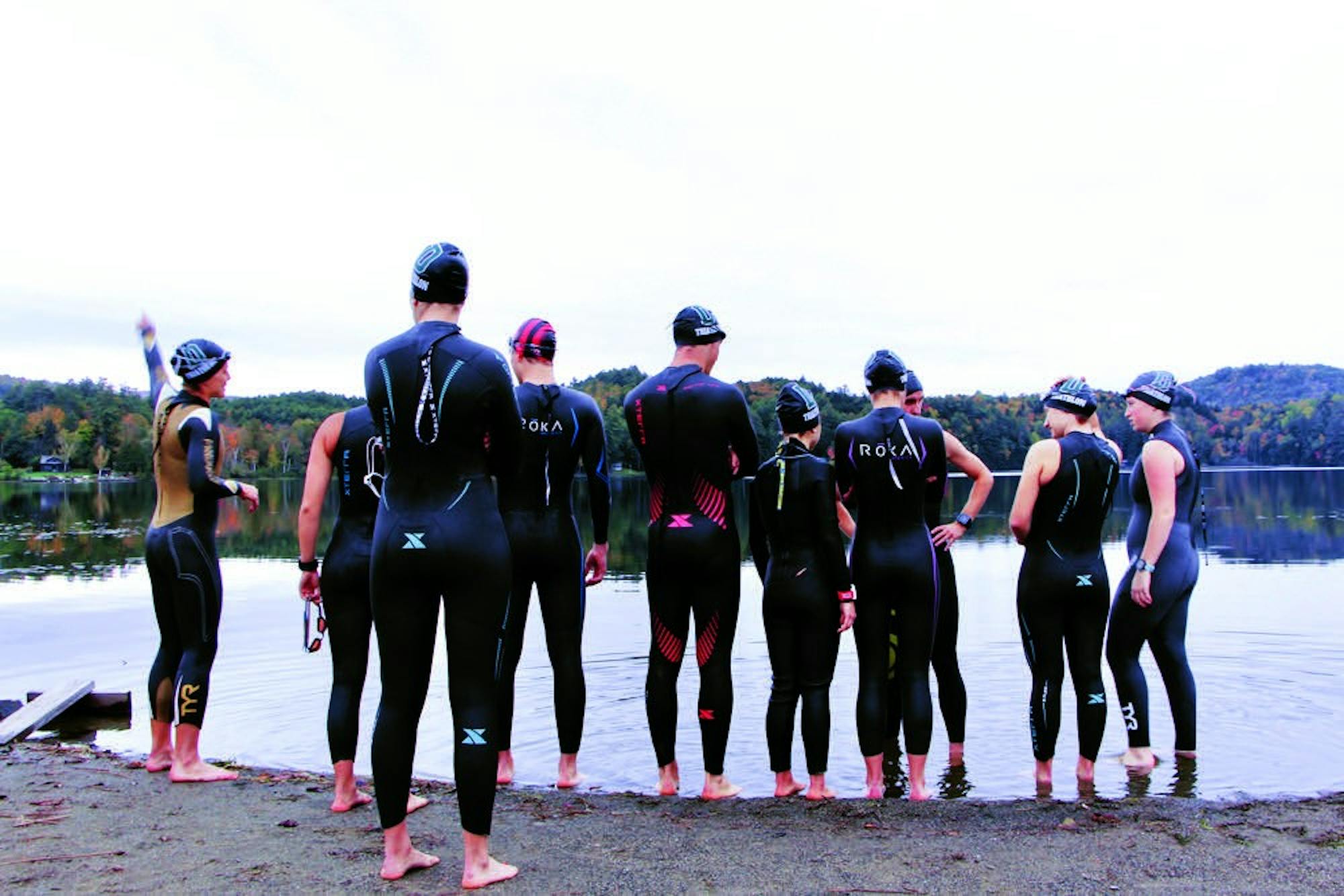 The Triathlon team swims, bikes and runs in a variety of different events. Many athletes train six days a week, though practices are held seven days a week.