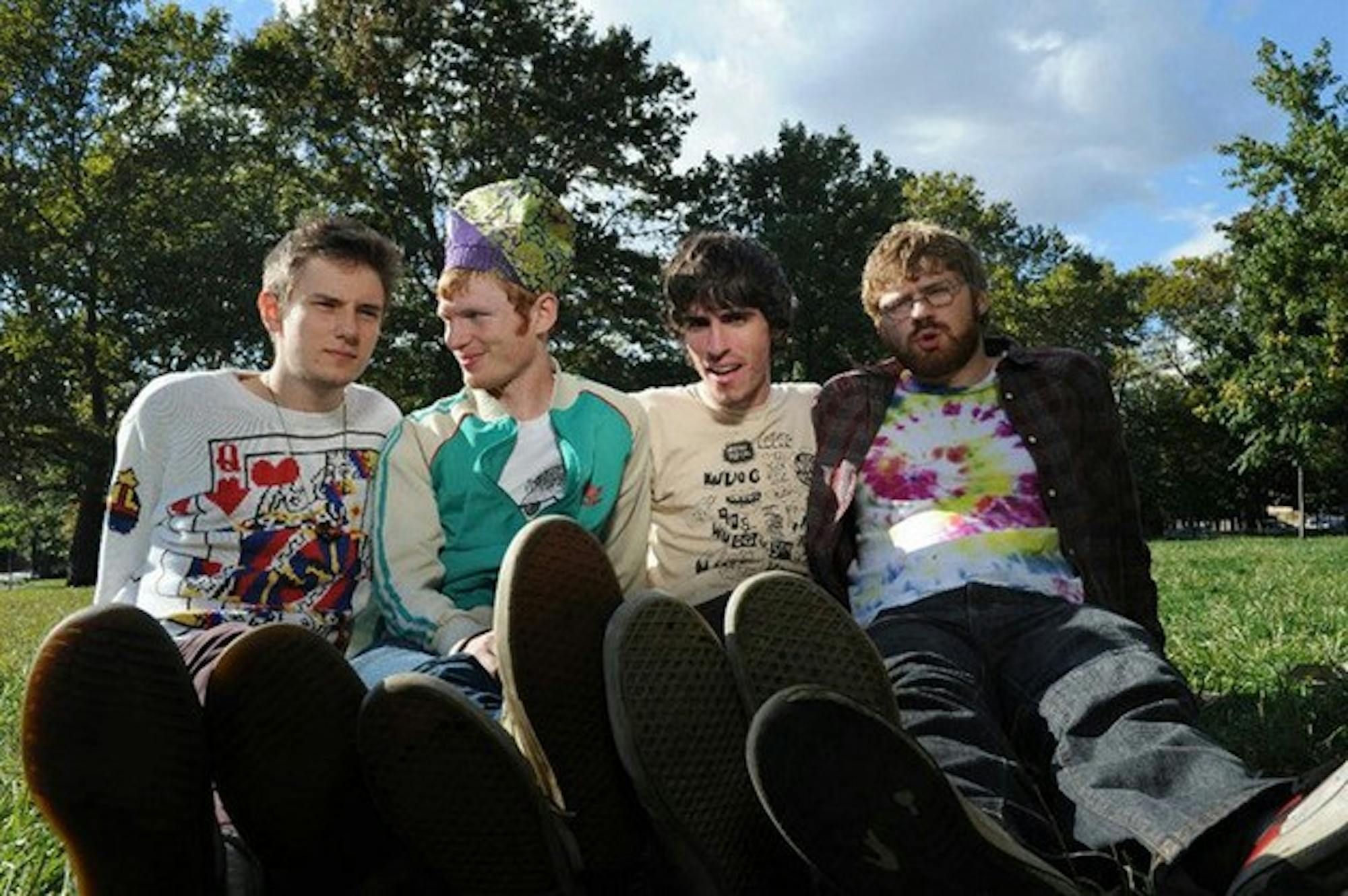 Reptar, which includes Ryan Engelberger '12 (far right), has played at music festivals across the country.