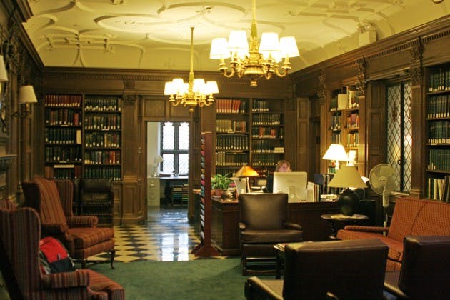 The offices of the English department at Sanborn Library. The department's creative writing program recently started offering more classes.