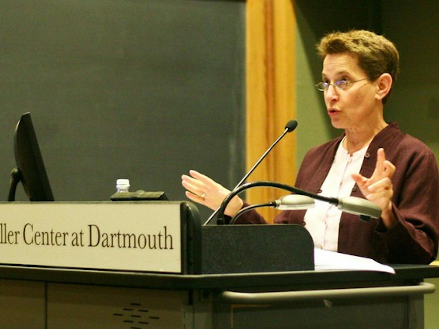 American University professor Nancy Polikoff spoke about efforts to legalize gay marriage at Dartmouth on Tuesday.