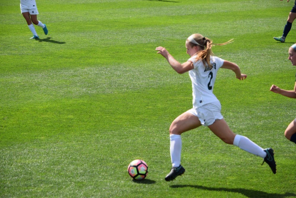 The Women's Soccer team tied Columbia 0-0 on Saturday.