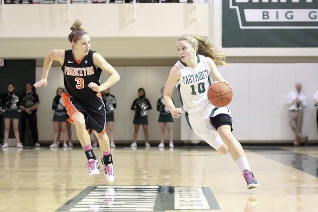 Nicola Zimmer '14 tallied nine points and seven rebounds in the women's basketball team's games against Princeton and Penn last weekend.