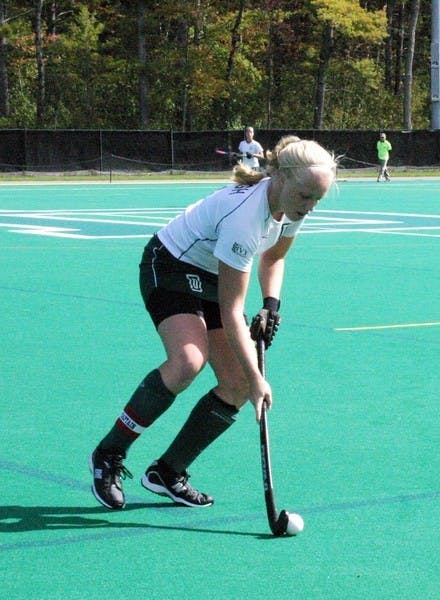 Whitney Waugh '08 and the Big Green defense held the UNH attack without a shot for nearly 30 minutes in the second half to preserve a 2-1 win.