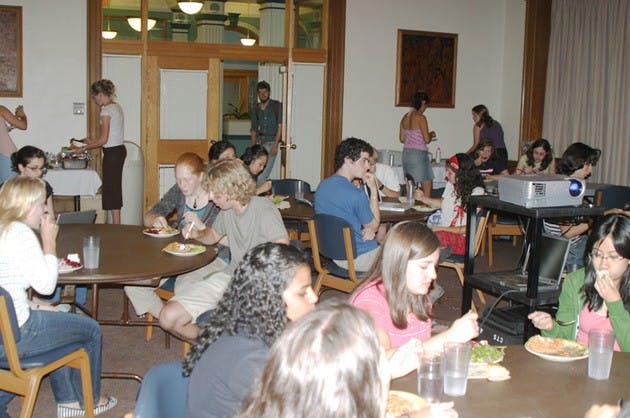 Representatives from Sustainable Dartmouth and other environmental organizations meet to discuss aspirations for the summer.