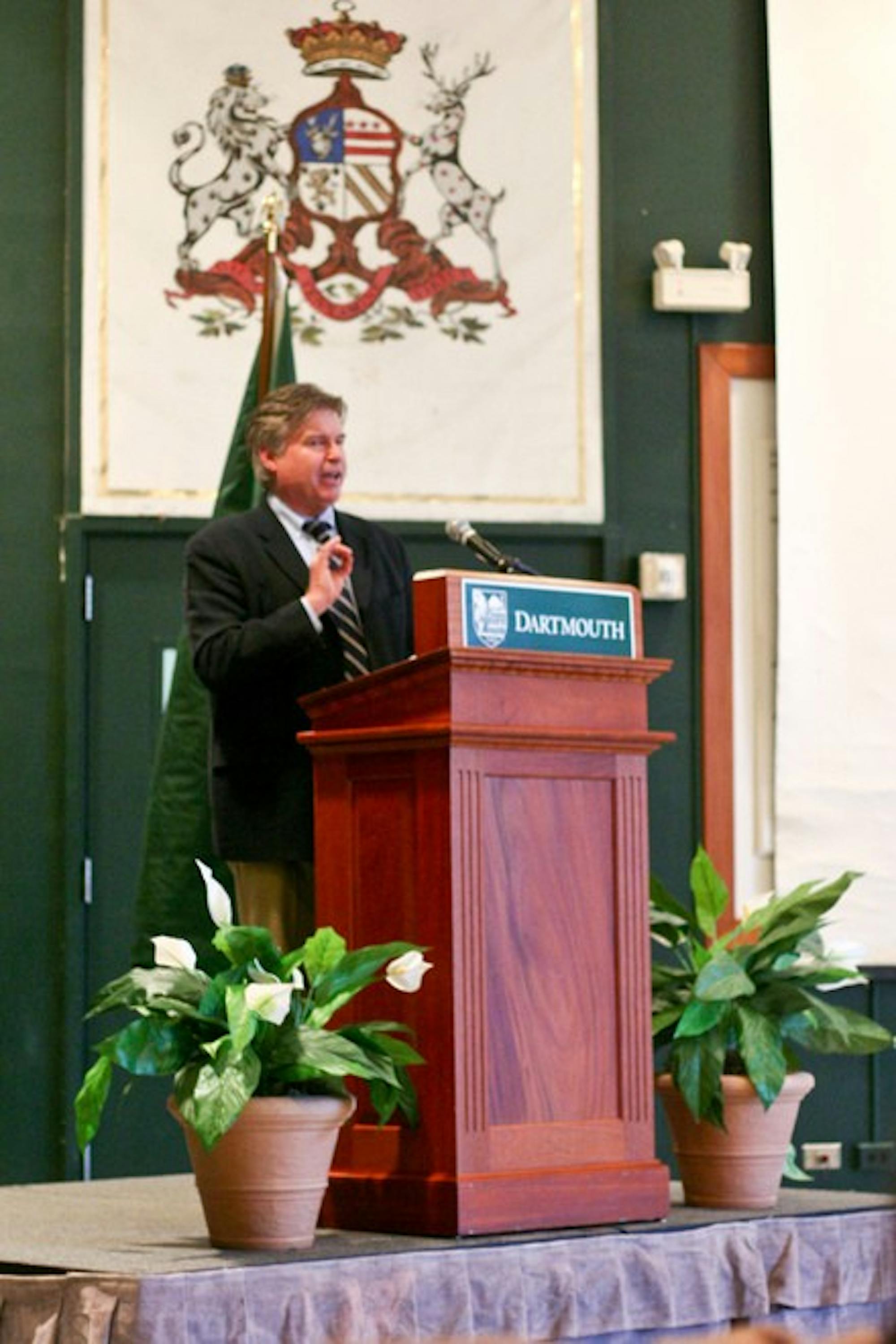 English professor Donald Pease gave the 22nd annual presidential lecture.