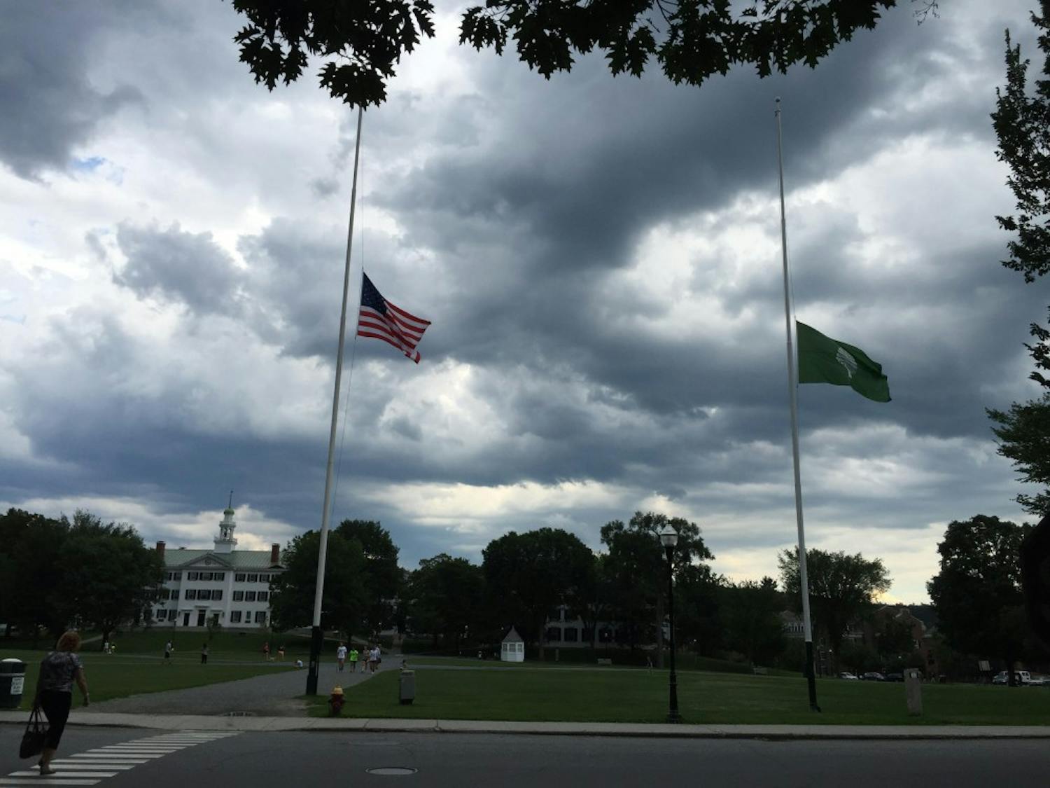 The College lowered its flags to half-mast in memory of Summer Hammond '17, who died Monday.
