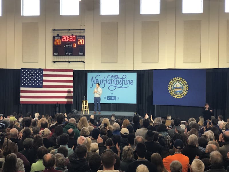 Buttigieg spoke to a crowd of over 1,300 attendees at Lebanon Middle School.