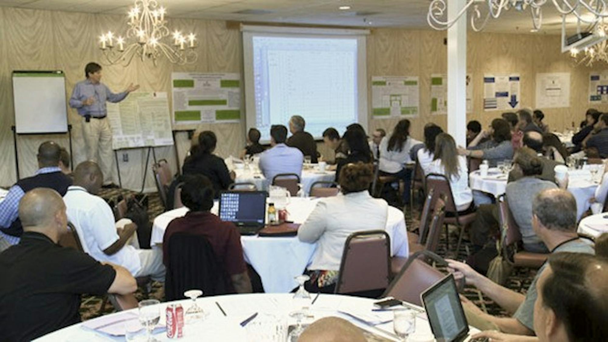 Officials from 32 institutions met last week to define goals for the Learning Collaborative on High-Risk Drinking.