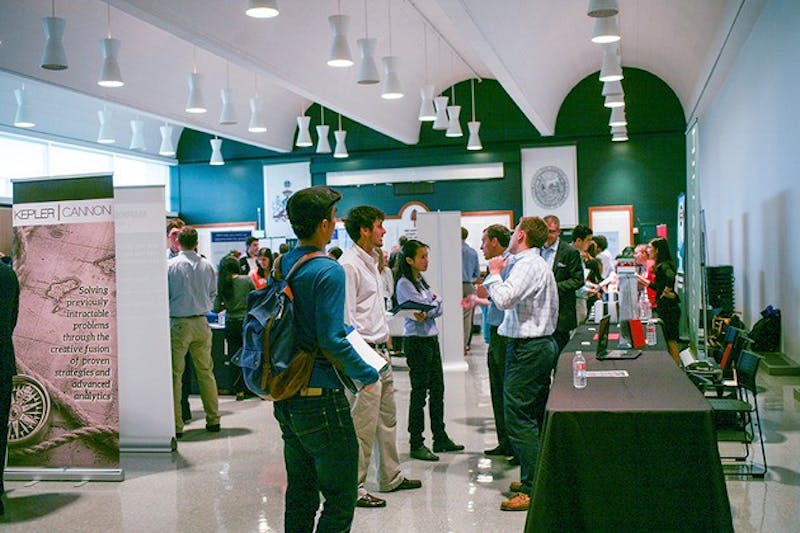 The Center for Professional Development often holds career fairs that show off plenty of six-figure jobs.