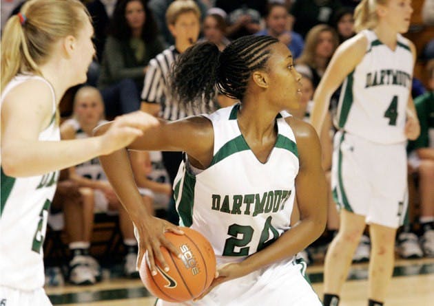 Rookie Brittney Smith '11 scored a career-high 11 points in a 74-31 loss.