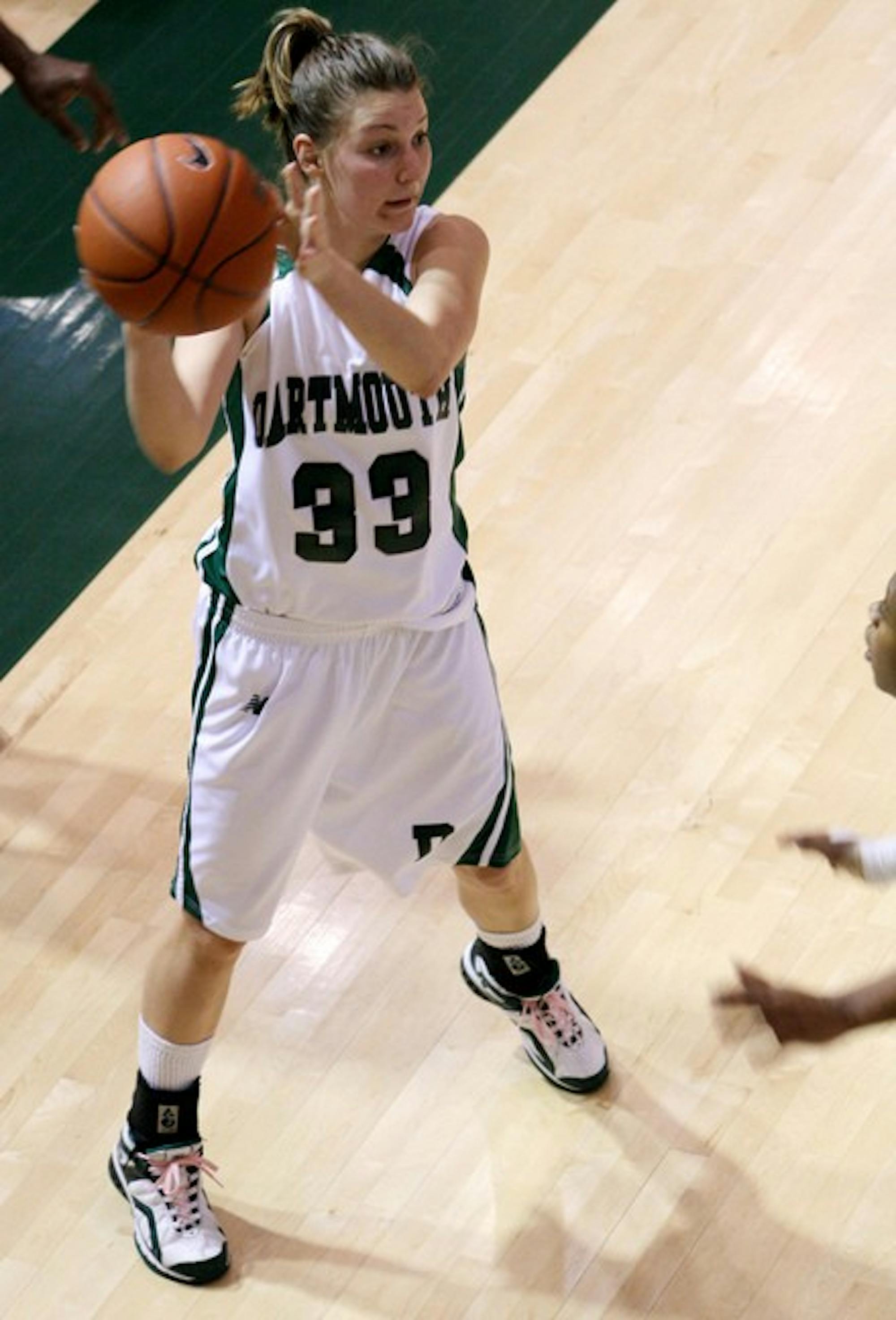 Koren Schram '09 had 17 points, seven rebounds and one assist, helping the Big Green defeat Harvard 59-55 in its first conference game.