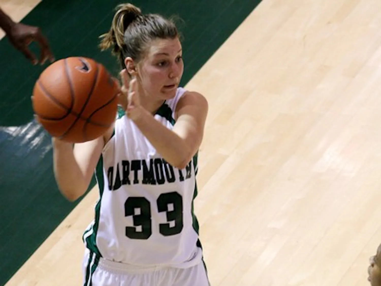 Koren Schram '09 had 17 points, seven rebounds and one assist, helping the Big Green defeat Harvard 59-55 in its first conference game.