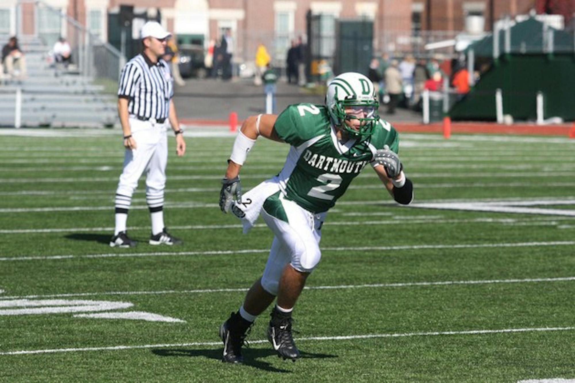 Tim McManus '11 was all over the field for Dartmouth Saturday, gaining yards passing, rushing and receiving.