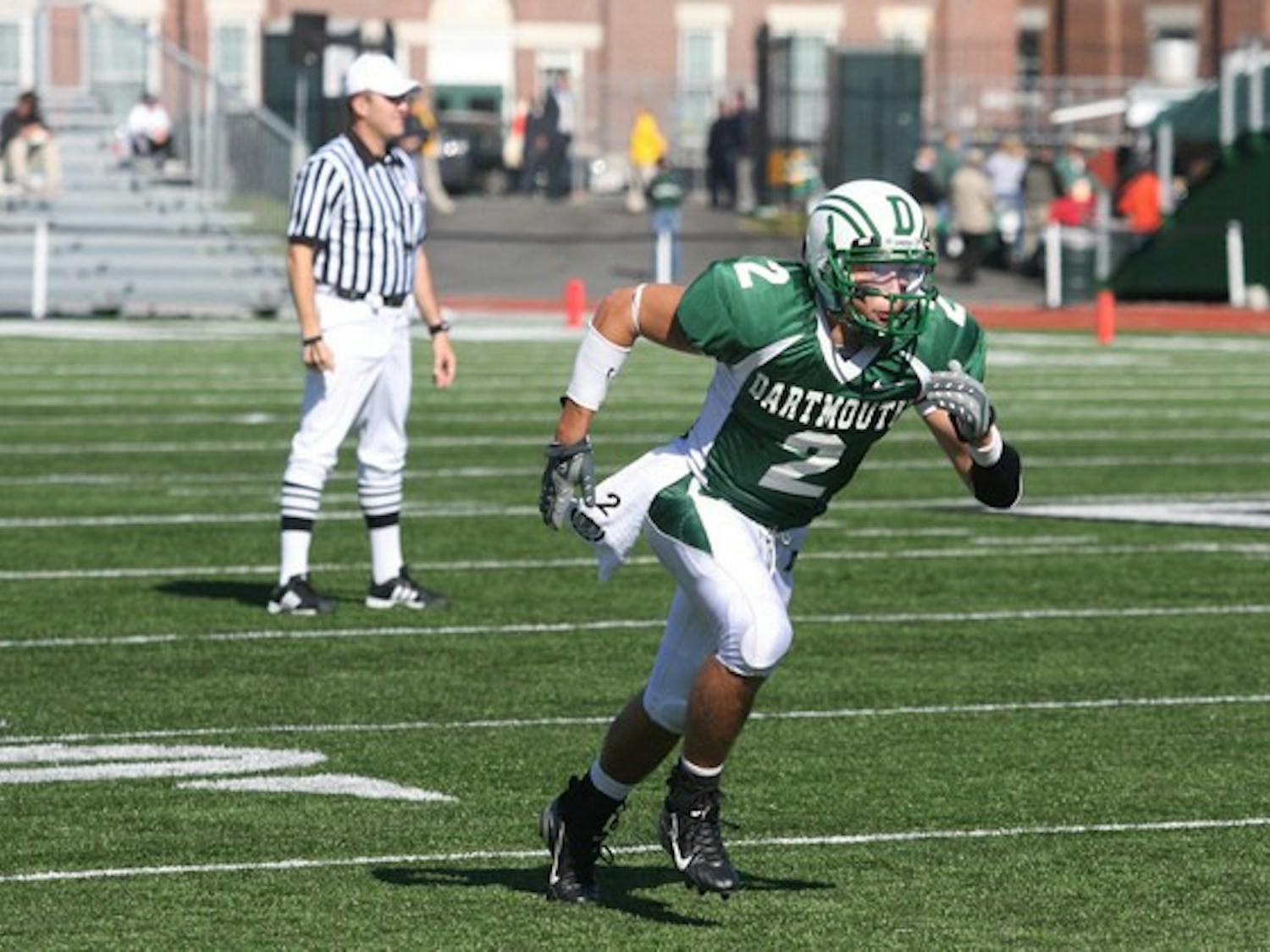 Tim McManus '11 was all over the field for Dartmouth Saturday, gaining yards passing, rushing and receiving.