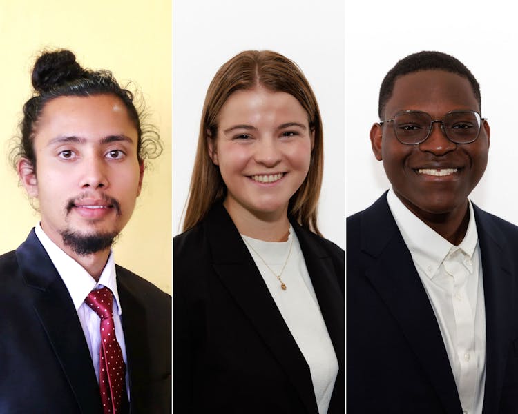 Two Dartmouth alumni and one current student named Schwarzman Scholars