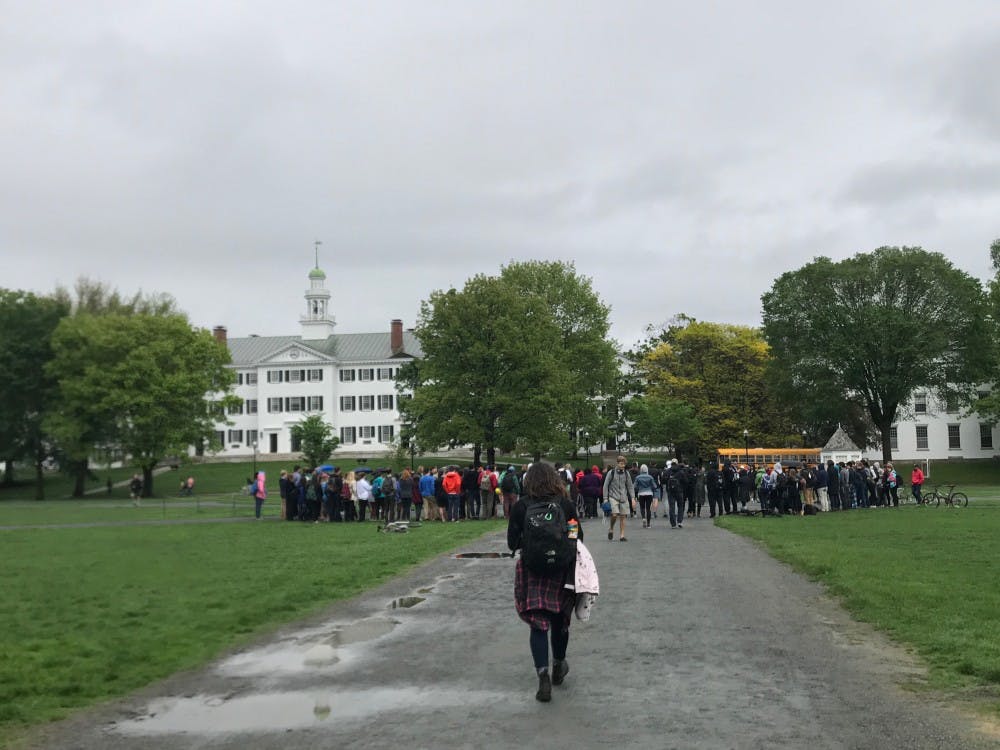 Students and faculty gathered on the Green to discuss sexual violence on campus in light of Wednesday's incident at Kappa Delta Epsilon sorority.