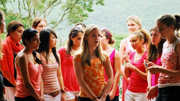 The Rockapellas perform at the Manoa Heritage Centerfor the Dartmouth Club of Hawaii during their winter break tour.