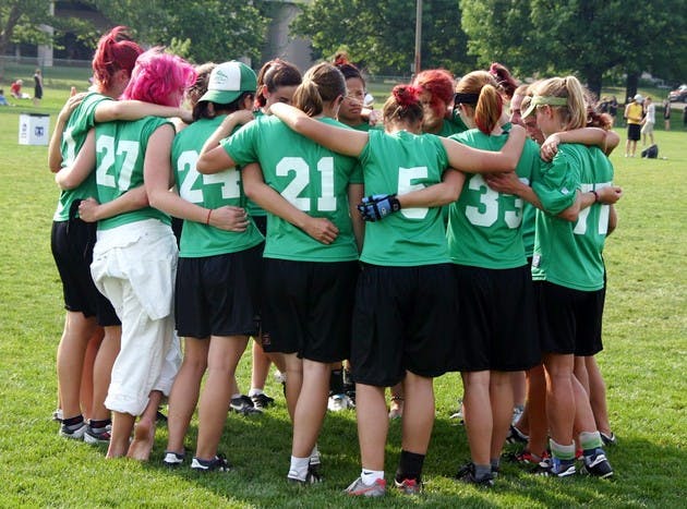 Princess Layout, the women's ultimate frisbee team, did not advance out of group play at the national tournament.