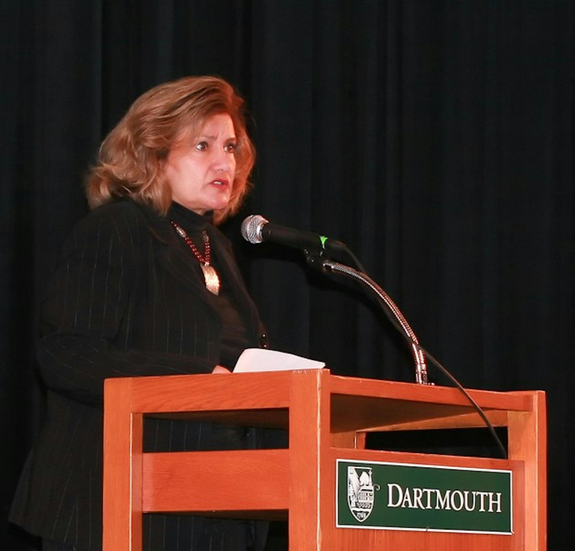 Nonie Darwish, a former Muslim and Christian convert, discussed her critical view of radical Islam to a crowded, and at points irate, audience Wednesday evening in Collis Common Ground.