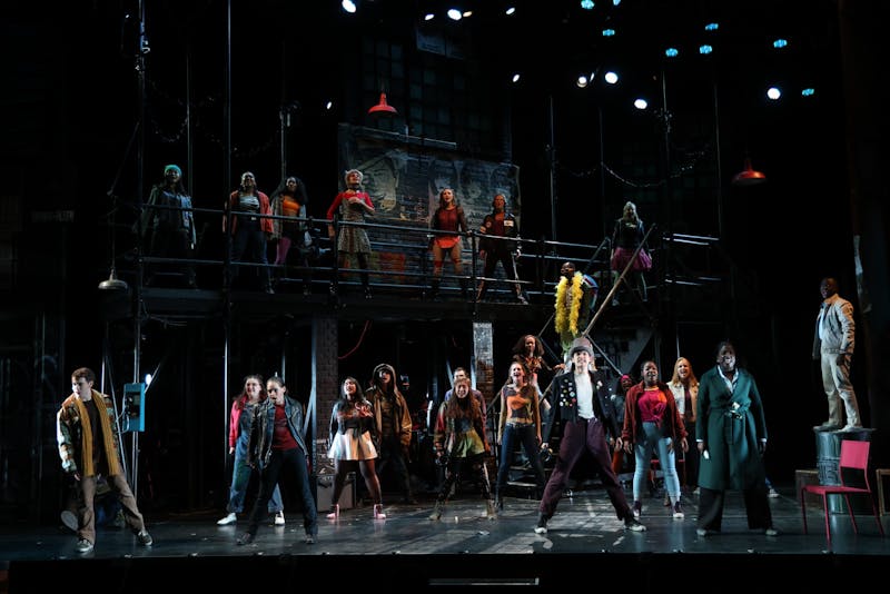 Dress rehearsal of Rent in the Moore Theater at Dartmouth College in Hanover, NH, on Thursday, February 17, 2022. Copyright Rob Strong 2022.