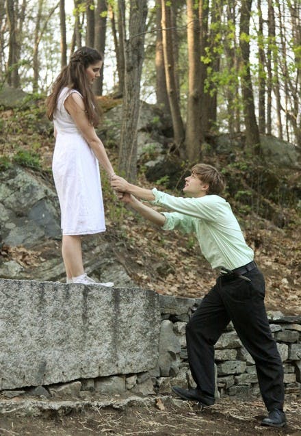 David Mavricos '10 and Emily Baxter '11 performed in Rude Mechanical's Saturday production of 