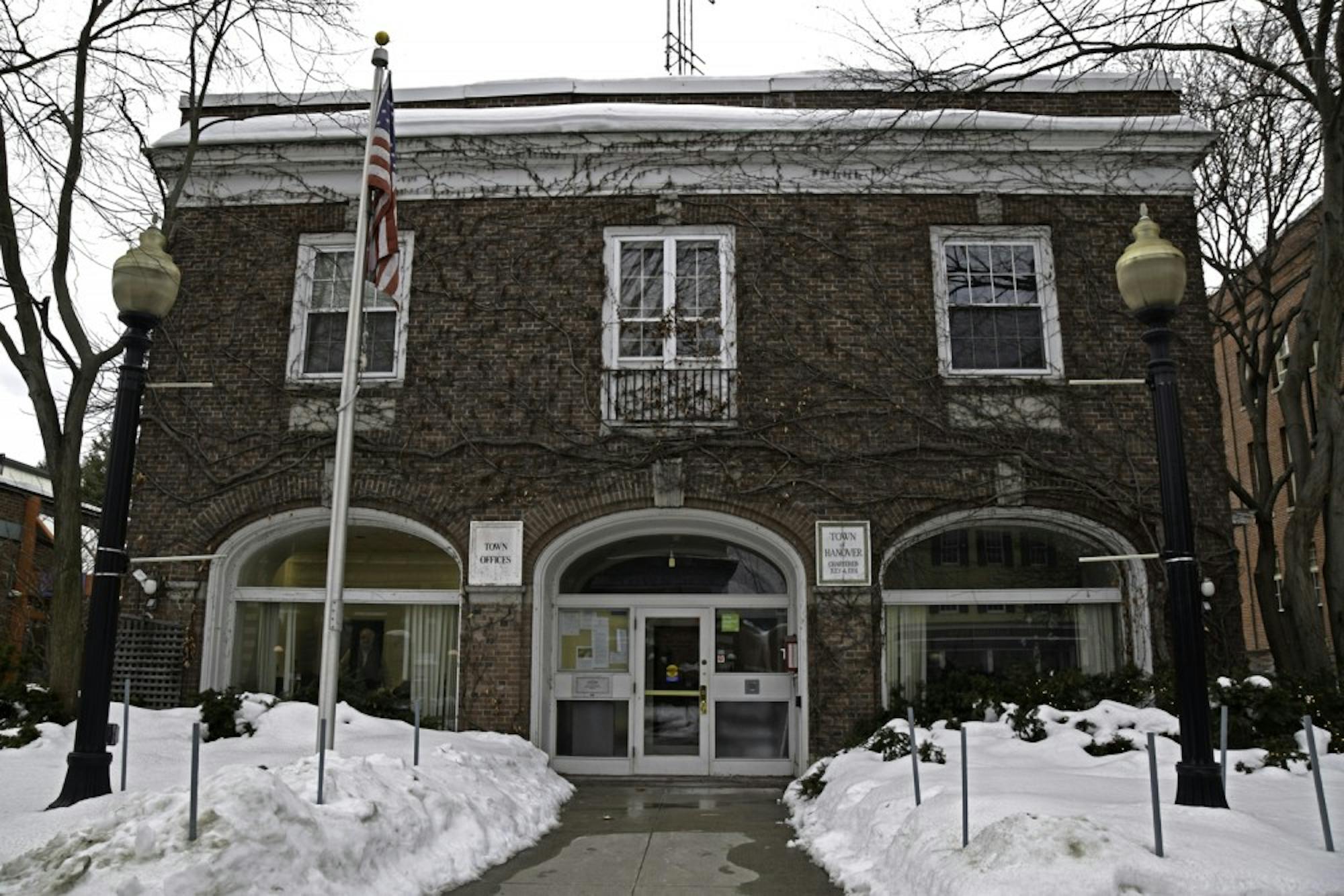 The Hanover Board of Selectmen met at town hall Monday night to discuss the town budget. 