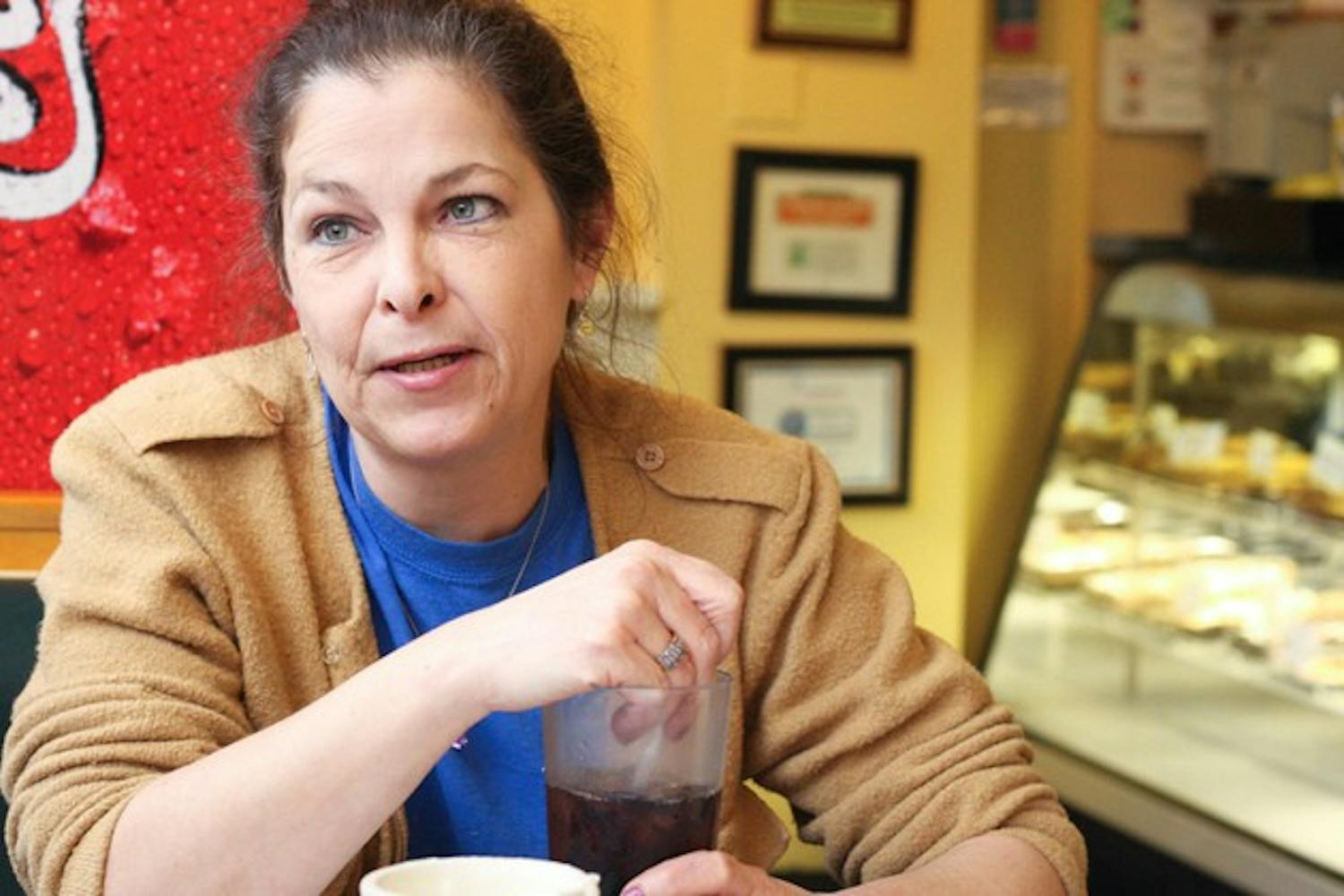 Becky Schneider has been working as a waitress at Lou's since 1978.