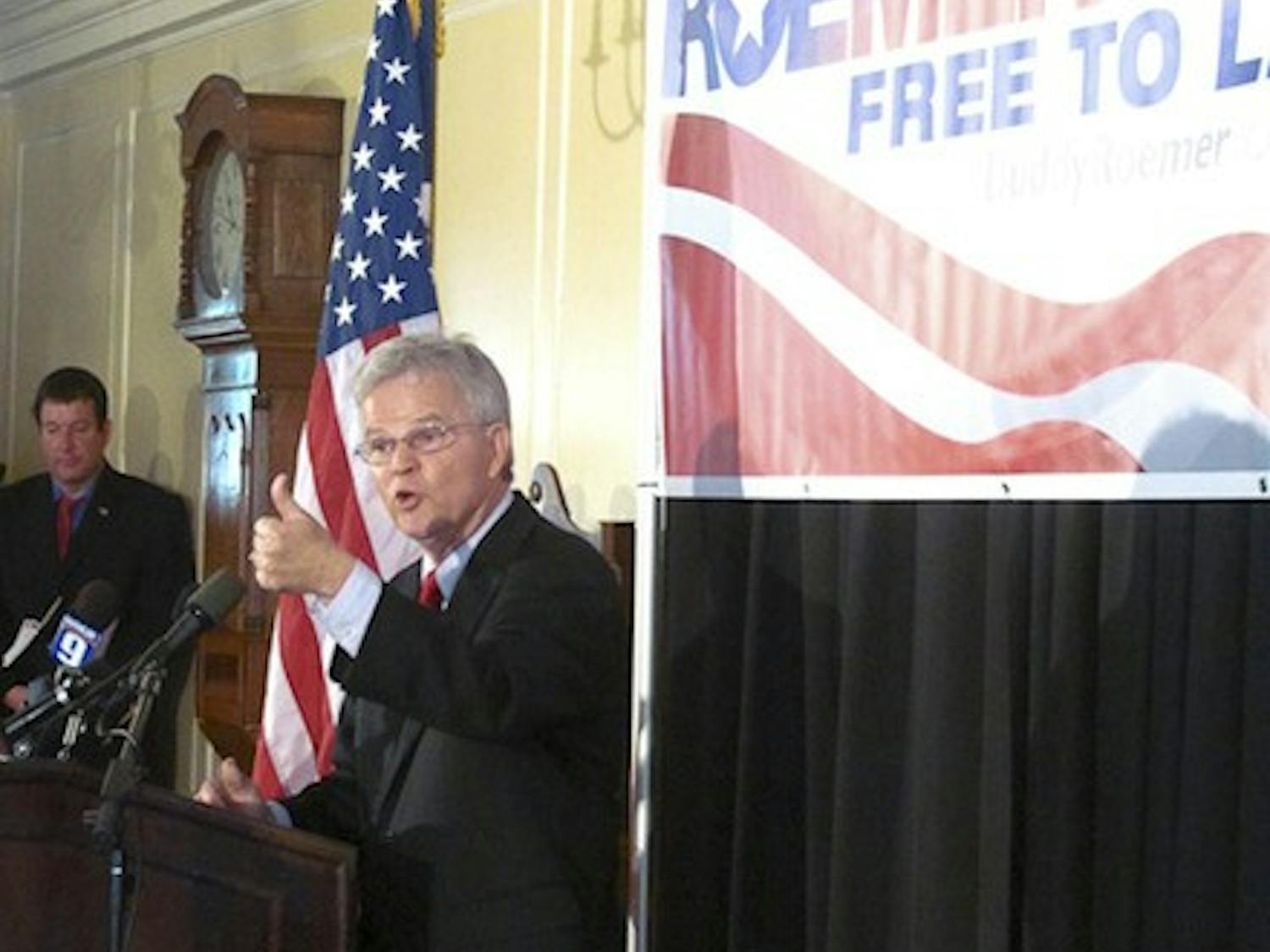 Former Louisiana Gov. Buddy Roemer spoke about the debt, fair trade and campaign finance reform in Moore Theater on Thursday.