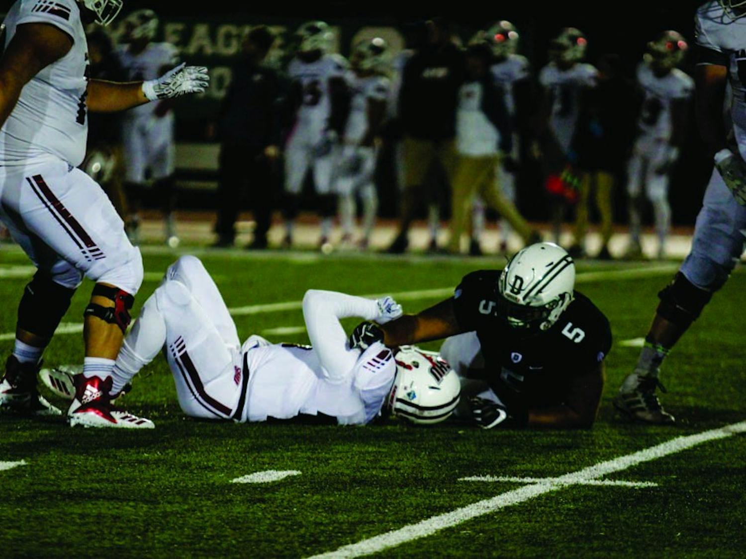 Behind a career-high 183 rush yards from Jared Gerbino ’20, the Big Green got out to an early lead and held on for a 24-17 win over Harvard University, ending a 15-year drought against the Crimson.