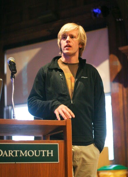 Travis Green '08 resigns as Assembly president to allow Bode '09 to assume leadership on Tuesday.