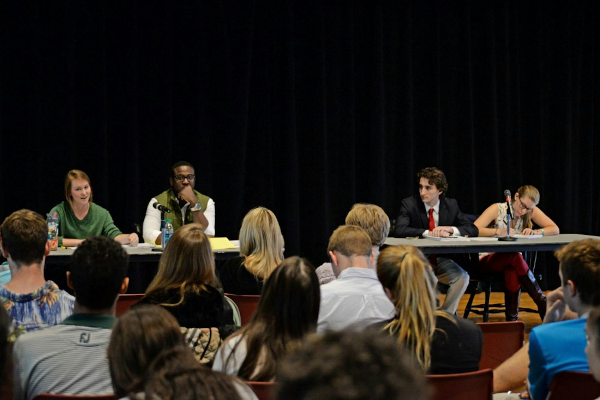 Student Assembly candidates debated in Collis Common Ground last Friday.