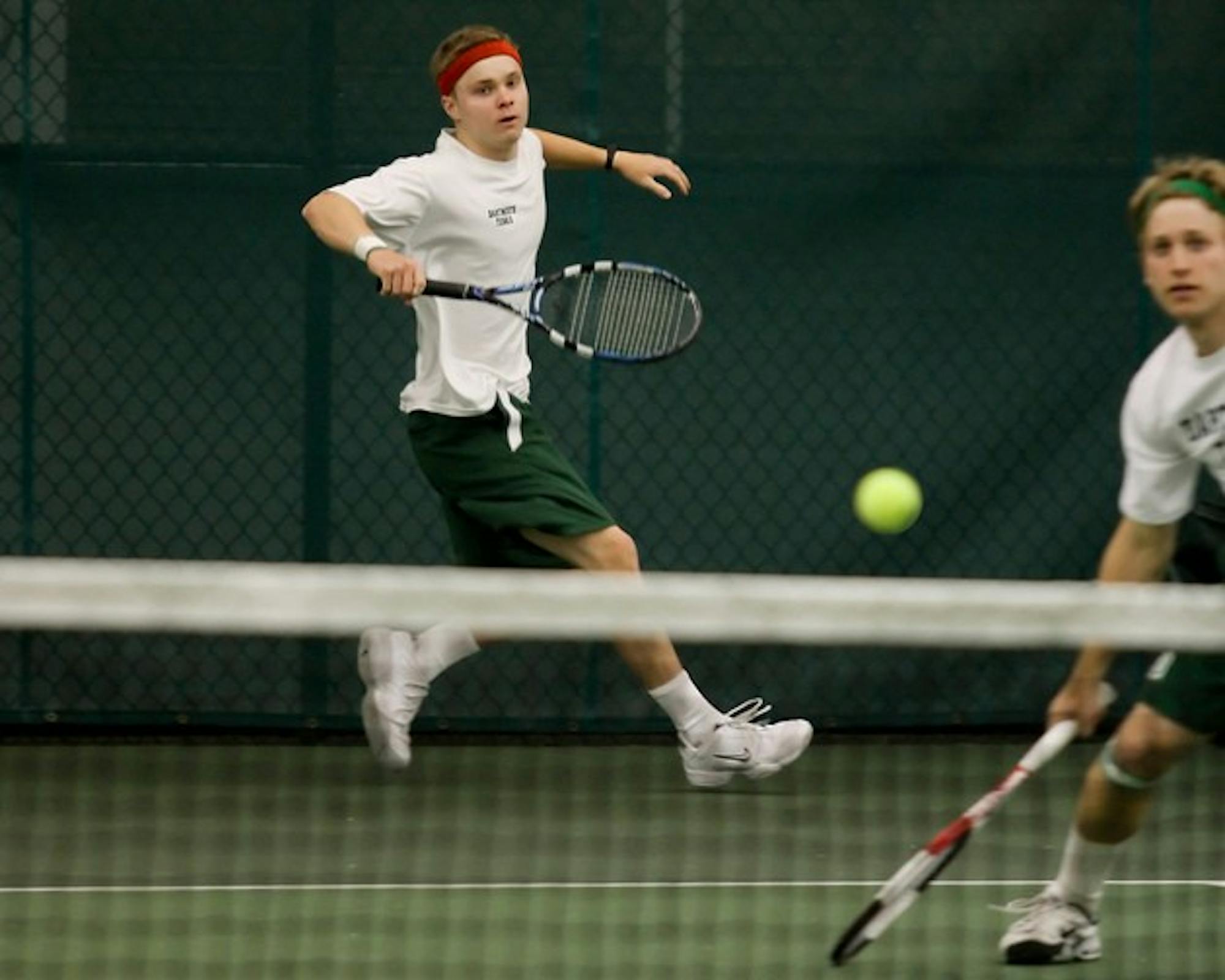 Dartmouth's No. 1 doubles team of Stephen Greif '11 and Dan Freeman '10 defeated Columbia on Saturday, 8-5.