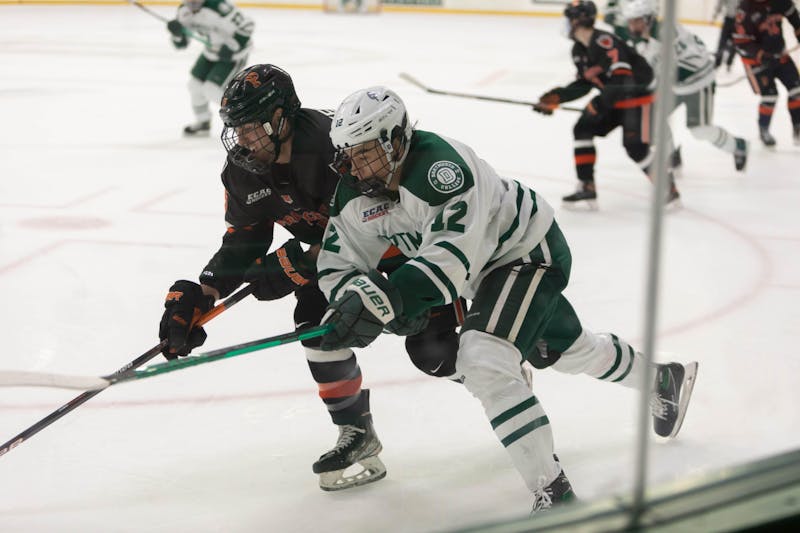 The men's hockey team concluded its regular season schedule last weekend.